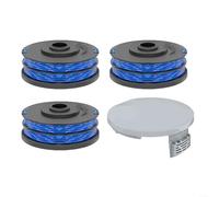 Lot de 4 bobines et couvercles pour débroussailleuse RLT4027, RLT4125, RLT5027, RLT5127, RLT6030, RLT6130