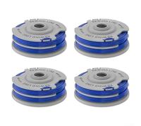 Lot de 4 bobines et fil de rechange pour débroussailleuse Flymo FL289 compatible avec les séries Power Trim 500 et Multi Trim