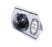 lot de 4 Boîte à dragées ARABESQUE - BALLOTIN BOULE 6 CM personnalisé avec votre texte et votre photo pour mariage bapteme communion