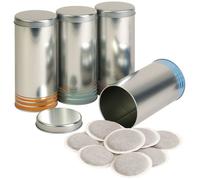 Lot de 4 boîtes à café Boîte de conservation Boîte à dosettes pour dosettes Senseo Tchibo Boîte à dosettes