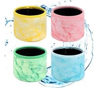 Lot de 4 boîtes à crème glacée en néoprène pour contrôle de la température, prise en main facile, prévention des déversements et plaisir quotidien des desserts