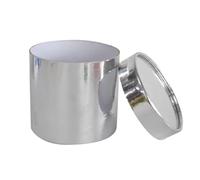 Lot de 4 boîtes à fleurs rondes portables for bouquets, rangement for cadeaux mariage, Saint-Valentin, roses Pour Les Fleuristes(Sliver)