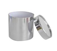 Lot de 4 boîtes à fleurs rondes portables for bouquets, rangement for cadeaux mariage, Saint-Valentin, roses Pour Les Fleuristes(Sliver)