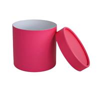 Lot de 4 boîtes à fleurs rondes portables for bouquets, rangement for cadeaux mariage, Saint-Valentin, roses Pour Les Fleuristes(Red)