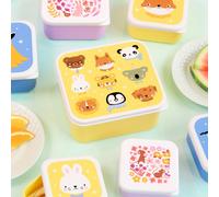 Lot de 4 boîtes à goûter Amis des animaux