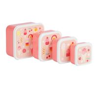 Lot de 4 boîtes à goûter Crème Glacée