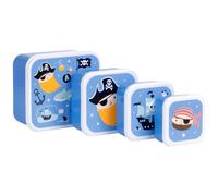Lot de 4 boîtes à goûter Pirates