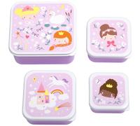 Lot de 4 boîtes à goûter Princesses