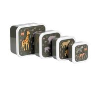 Lot de 4 boîtes à goûter Savane - A Little Lovely Company