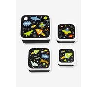 Lot de 4 boîtes à lunch pour enfants GALAXIE A Little Lovely Company noir TU