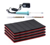 Lot de 4 boîtes à outils en mousse, 40 x 30 x 2,5 cm, avec insert en mousse, insert en mousse, pour valise, mousse à outils (40 × 30 × 2,5 cm)