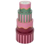 Lot de 4 boîtes Cherie rouge 25x15cm - Atmosphera Créateur d'intérieur