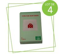 Lot de 4 boîtes de 4 sacs à poussière synthétiques FJM compatibles Aspirateur (9917710 KOMPATIBEL)