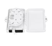 Lot de 4 boîtes de jonction à fibre optique IP65 résistantes à l'eau, boîtier de distribution d'épissure centralisé pour intérieur et extérieur, plateau de connecteur de fibre de routage séparé