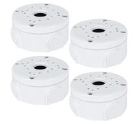 Lot de 4 boîtes de jonction pour appareil photo, hémisphérique cachée, support pour webcam, caméra de surveillance, caméra Bullet et panneau solaire, installation intérieure et extérieure, plastique