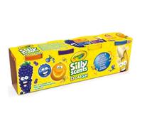 Lot de 4 boîtes de pâte à modeler parfumée Crayola - multicolore - 7x25x3 cm
