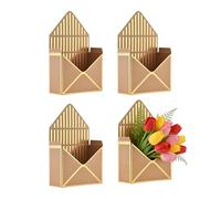 Lot de 4 boîtes de présentation de bouquet de grande capacité | boîtes en papier pour présentation de bouquet pour petites amies, dames, mères, filles, mariages, anniversaires, fêtes de Mam