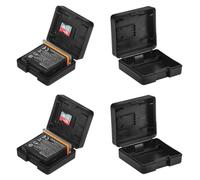 Lot de 4 boîtes de rangement de protection en plastique compatibles avec la batterie des caméras DJI Osmo Action 5 Pro/4/3/6, multifonction avec fente pour carte mémoire