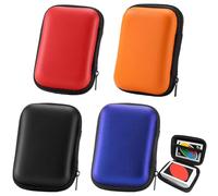 Lot de 4 boîtes de rangement pour cartes à jouer - Pour jeu de cartes UNO Skyjo Phase 10 - Cabo (rouge, orange, noir, bleu), rouge, orange, noir, bleu