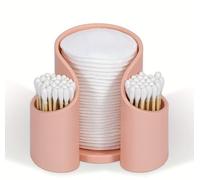 Lot de 4 boîtes de rangement pour coiffeuse, rangement et récupération de démaquillant, cotons-tiges, gobelets en papier, cure-dents, fil dentaire et coton de beauté dans des compartiments
