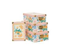 - Lot de 4 Boîtes Déco "Eden" 40cm Multicolore