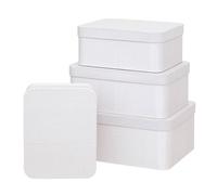 Lot de 4 Boîtes Déco "Polybox" 39cm Beige