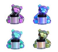 Lot de 4 boîtes / lot de poudre de mica caméléon pour peinture en résine époxy, pigment caméléon, 4 couleurs changeantes pour ongles en résine époxy