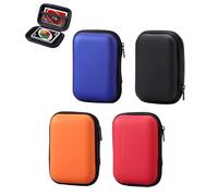 Lot de 4 boîtes pour cartes UNO, robustes et imperméables, pour hommes et femmes, sac pour cartes UNO, Tarot et Skip-BO (noir, bleu, rouge et orange)