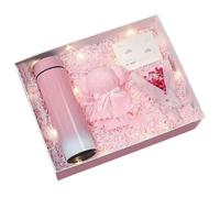 Lot de 4 boîtes pour maman, panier sur le thème de l'ours, cartes de vœux isothermes avec serviette pour anniversaire, fille, vacances, femme, anniversaire, appréciation