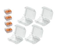 Zenitech Lot de 4 boîtiers de Connexion étanches IPX8 3 entrées S221 Wago