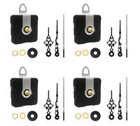 Lot de 4 boîtiers silencieux pour horloge de bureau - Mécanisme de haute précision - Sans bruit - Moteur précis