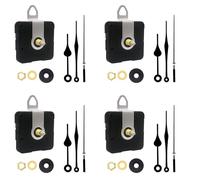 Lot de 4 boîtiers silencieux pour horloge de bureau - Mécanisme de haute précision - Sans bruit - Moteur précis