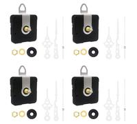 Lot de 4 boîtiers silencieux pour horloge de bureau - Mécanisme de haute précision - Sans bruit - Moteur précis