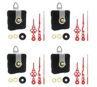 Lot de 4 boîtiers silencieux pour horloge de bureau - Mécanisme de haute précision - Sans bruit - Moteur précis