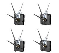 Lot de 4 boîtiers silencieux pour horloge de bureau - Mécanisme de haute précision - Sans bruit - Moteur précis