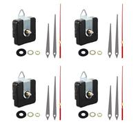 Lot de 4 boîtiers silencieux pour horloge de bureau - Mécanisme de haute précision - Sans bruit - Moteur précis