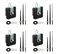 Lot de 4 boîtiers silencieux pour horloge de bureau - Mécanisme de haute précision - Sans bruit - Moteur précis