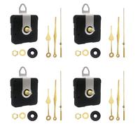 Lot de 4 boîtiers silencieux pour horloge de bureau - Mécanisme de haute précision - Sans bruit - Moteur précis