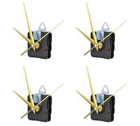 Lot de 4 boîtiers silencieux pour horloge de bureau - Mécanisme de haute précision - Sans bruit - Moteur précis