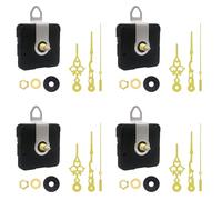Lot de 4 boîtiers silencieux pour horloge de bureau - Mécanisme de haute précision - Sans bruit - Moteur précis