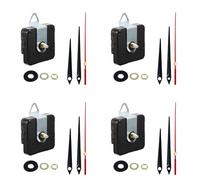 Lot de 4 boîtiers silencieux pour horloge de bureau - Mécanisme de haute précision - Sans bruit - Moteur précis