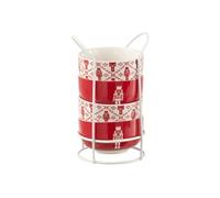 Lot de 4 Bols Avec Socle "Casse-Noisette" 11cm Rouge
