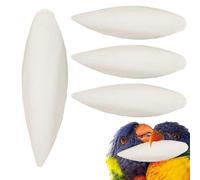 Lot de 4 bols de sépia pour oiseaux | Calcium naturel pour perroquets et oiseaux d'ornement - Lot de 4 sources naturelles de calcium pour perruches, calopsittes, perruches et autres petits oiseaux