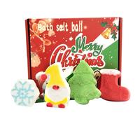 Lot de 4 bombes de bain Noël - Bombes bain moussantes forme amusante avec parfum longue durée - Chaussettes mignonnes pour enfants, filles, garçons et adultes