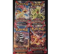 Lot De 4 Booster Pokémon Écarlate et Violet: Flammes Obsidiennes Art Set