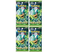 Lot de 4 boosters BB-Toy-Trades Toploader et 4 boosters Pokémon Mask of Change SV6, coréen/coréen