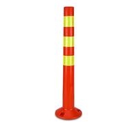 Lot de 4 bornes de stationnement - Cônes réfléchissants pour trottoirs et parkings, 75 cm de hauteur pour une meilleure visibilité et sécurité