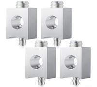 Lot de 4 bornes électriques à connexion rapide en alliage d'aluminium CA1/0UF avec vis pour applications de mise à la terre avec revêtement résistant