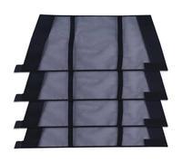 Lot de 4 bottes anti-mouches pour cheval, leggings en maille respirantes, protections légères et réglables pour le pâturage d'été, protection extérieure contre les débris