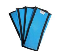 Lot de 4 bottes anti-mouches pour cheval réglables et respirantes en maille, bottes protectrices et confortables, réduisent les mouvements, ajustement antidérapant